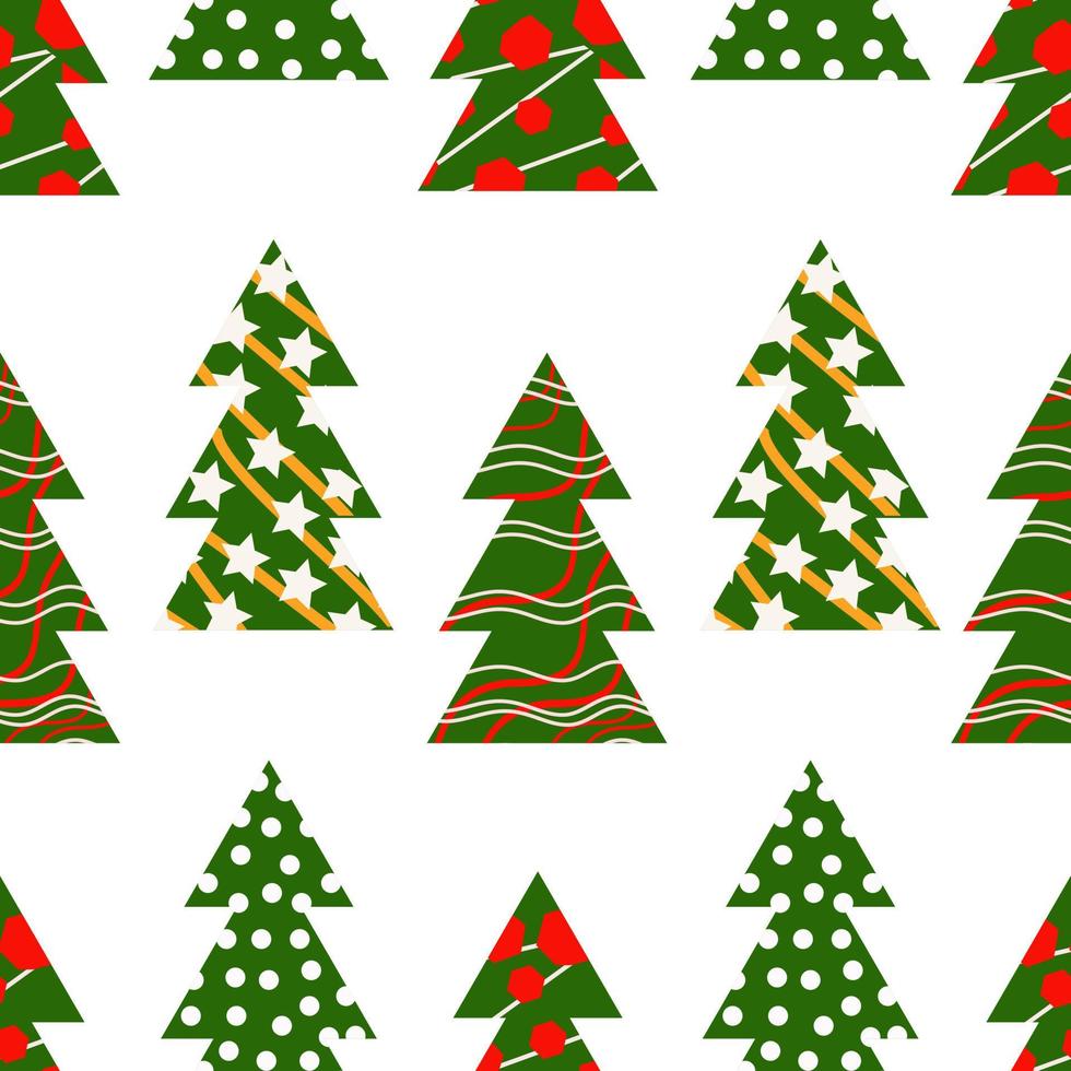 Seamless pattern with Christmas trees. vector