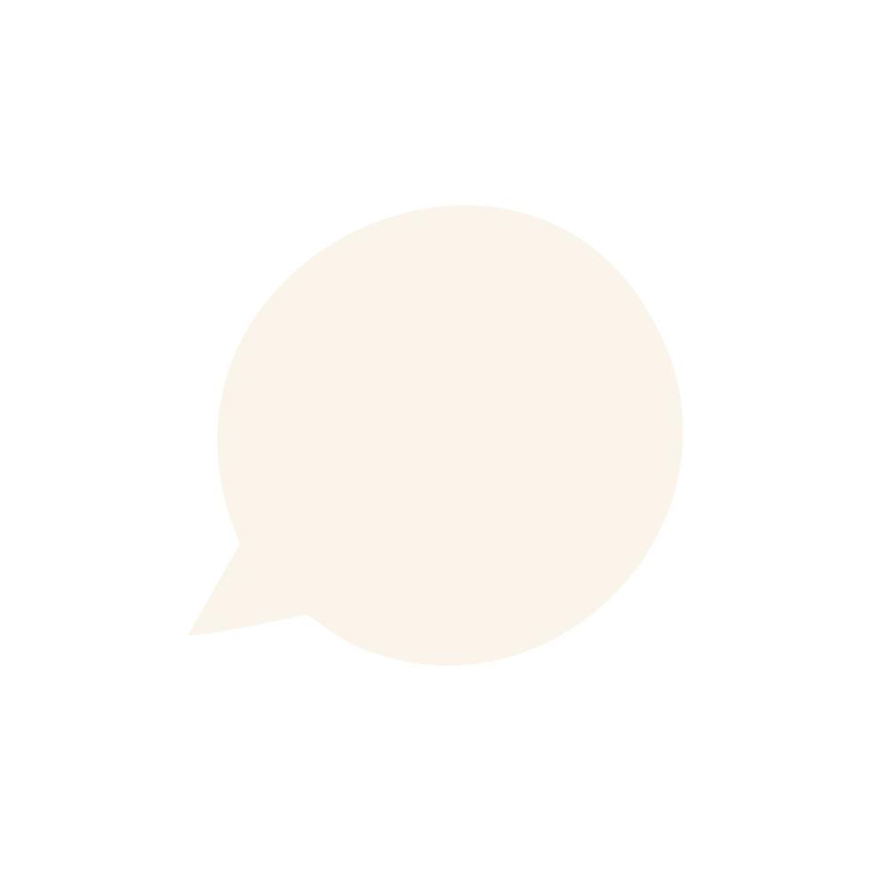 Simple vector speech bubble illustration
