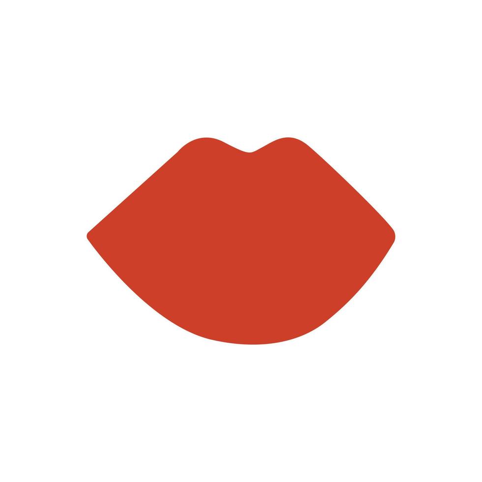 red lips vector