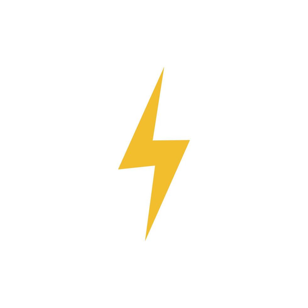 vector yellow lightning