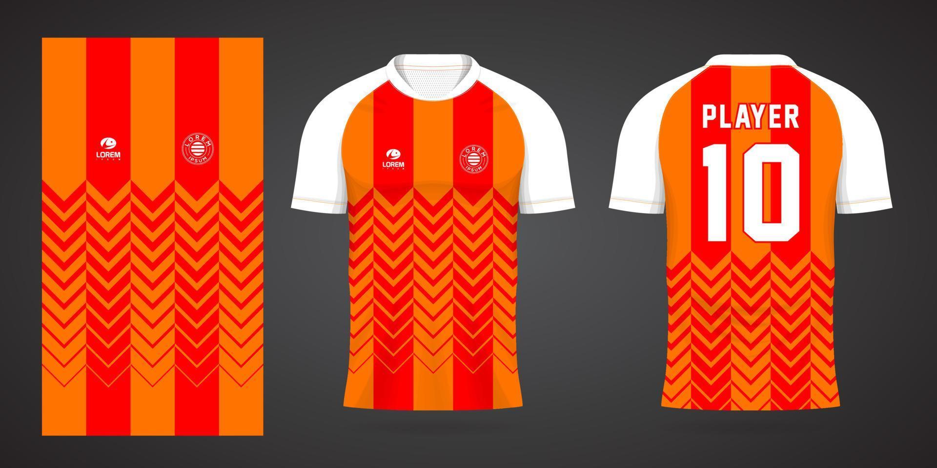 orange sports shirt jersey design template 5176330 Vector Art at Vecteezy