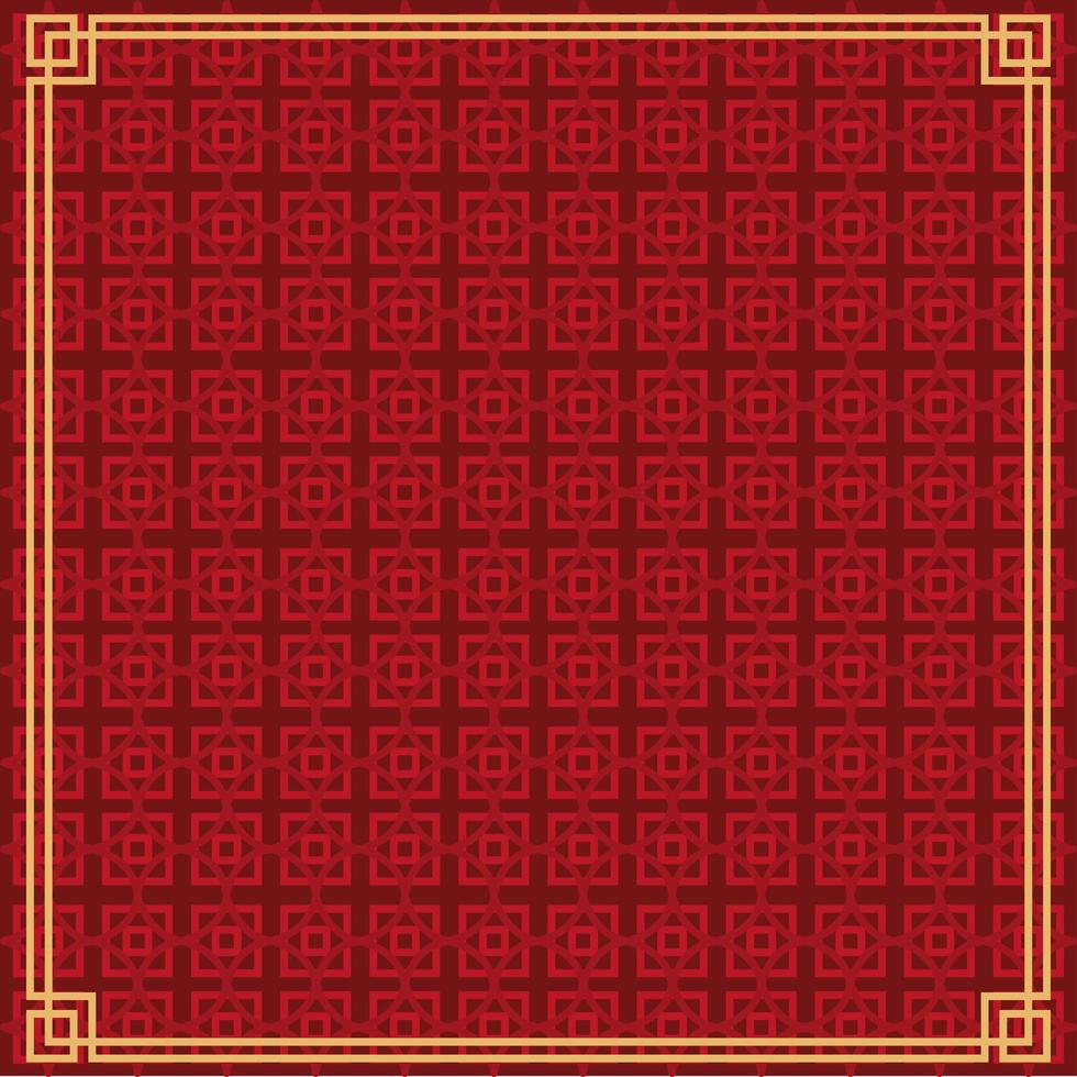 chinese golden frame vector