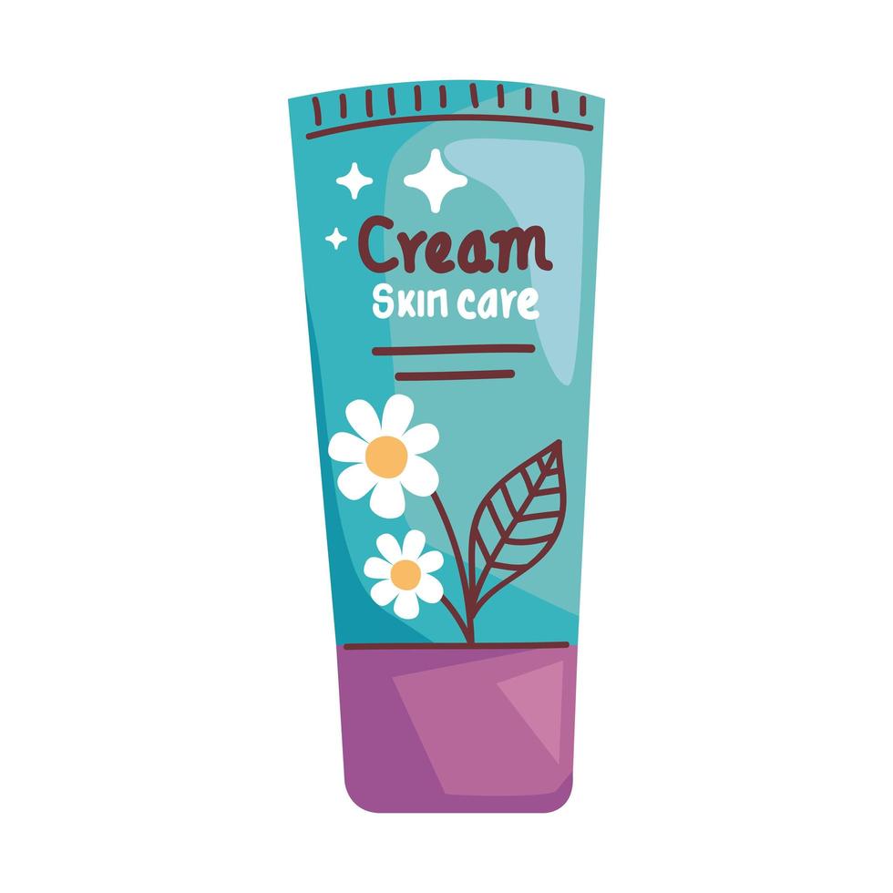 cream bottle skin care vector