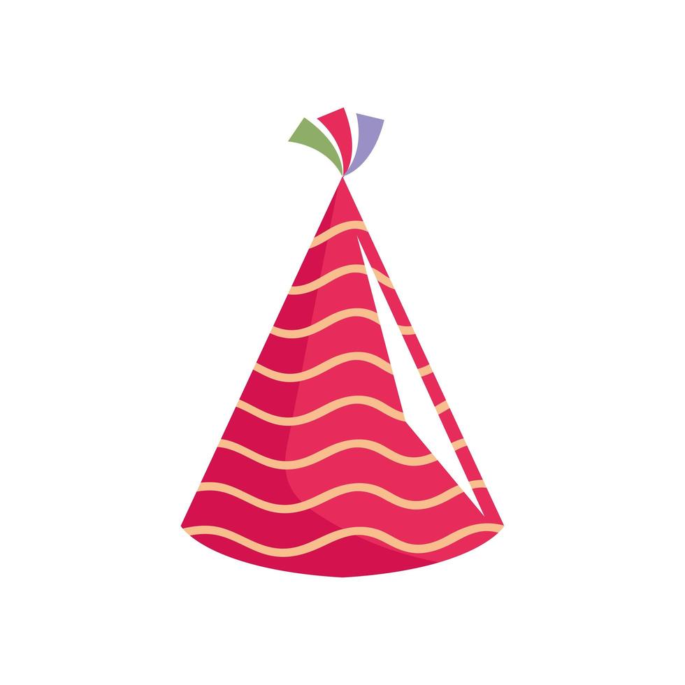 sombrero de fiesta rojo vector