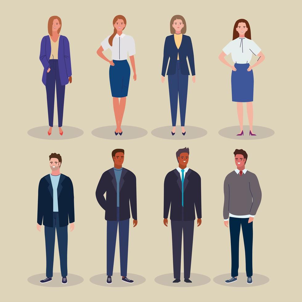 standing business people 5176961 Vector Art at Vecteezy