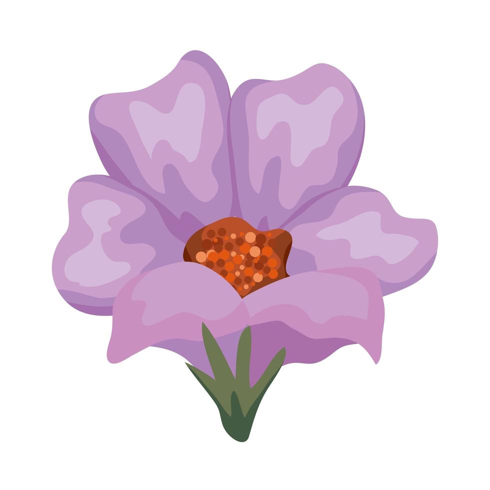 purple flower garden vector