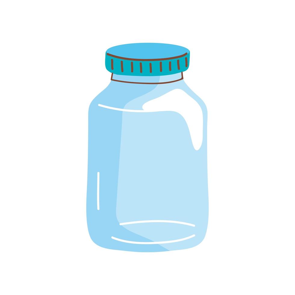 jar glass container vector