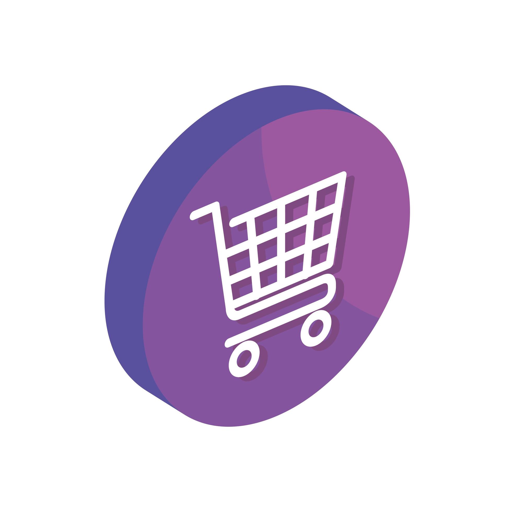 shopping cart button 5177081 Vector Art at Vecteezy