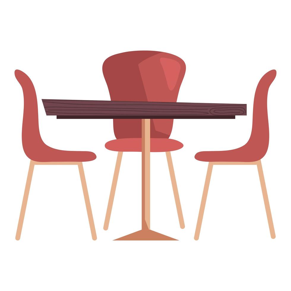 restaurant table and chairs 5177083 Vector Art at Vecteezy