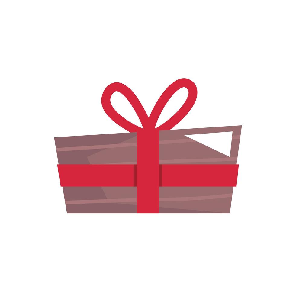 icono de caja de regalo vector