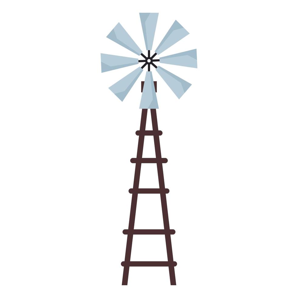 windmill farm icon vector