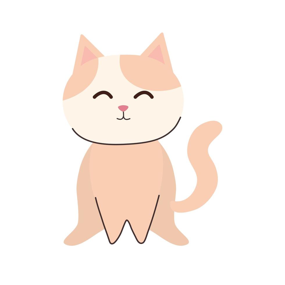cat with eyes closed vector