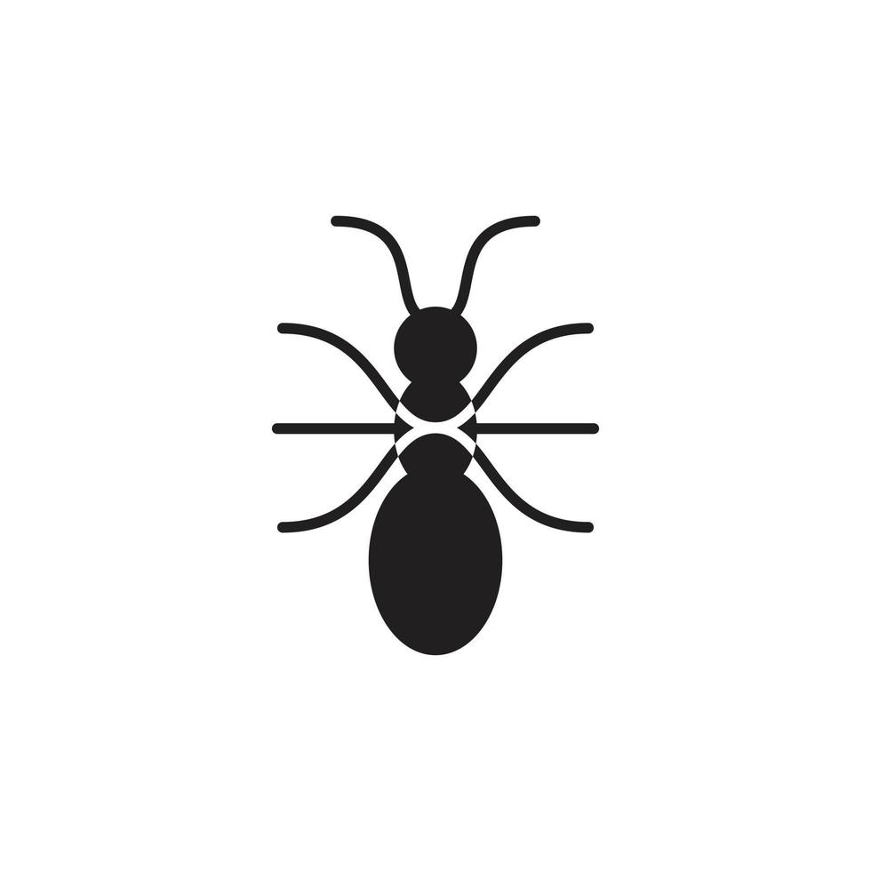 diseño de logotipo de tecnología de hormiga negra vector