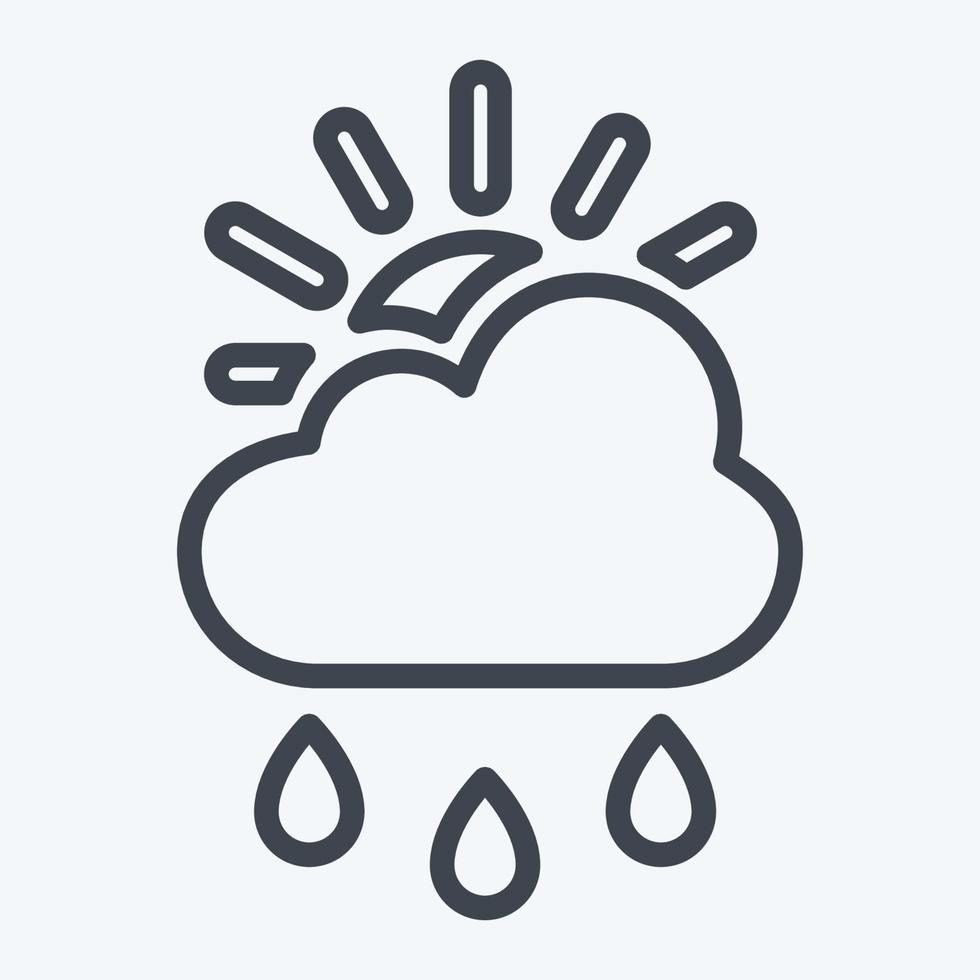 Icon Rainy Day - Color Mate Style vector