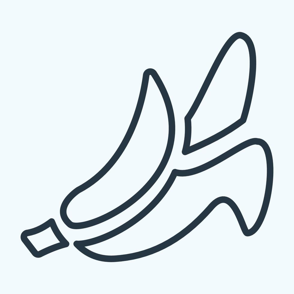 Icon Banana - Line Style vector