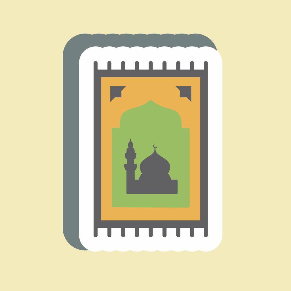 Sticker Prayer Rug - Simple illustration vector