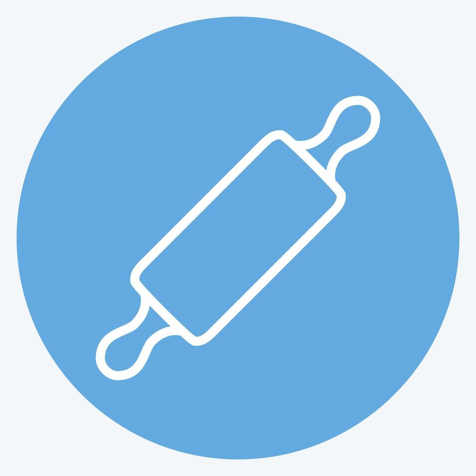 Icon Rolling Pin - Blue Eyes Style - Simple illustration,Editable stroke vector