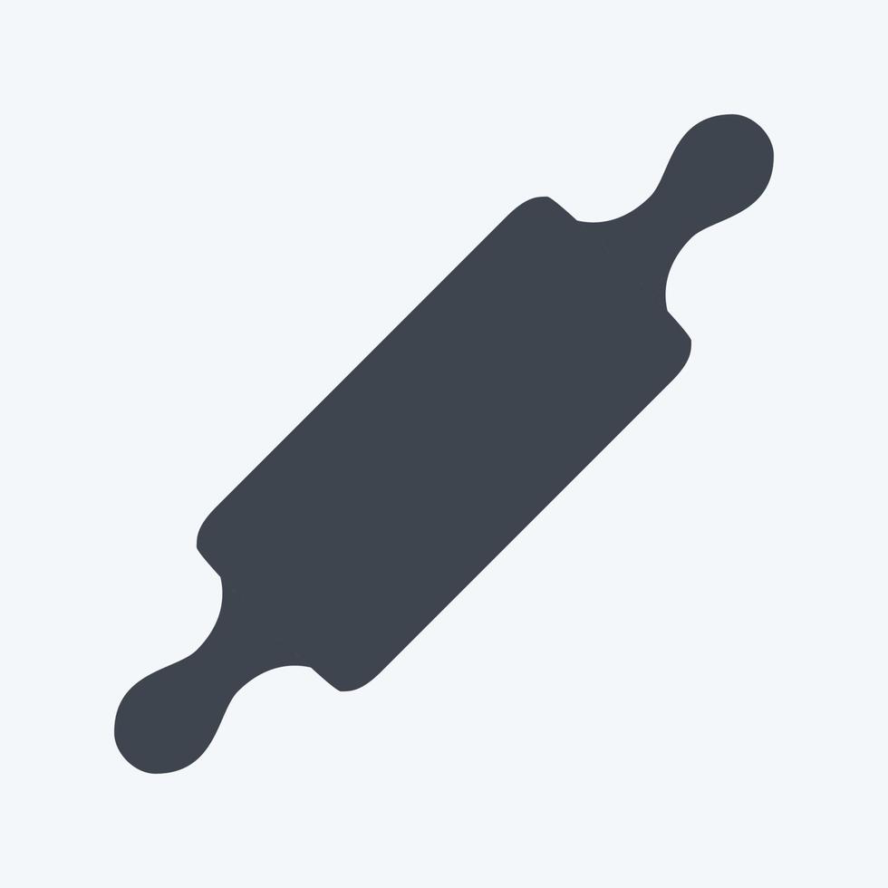 Icon Rolling Pin - Glyph Style - Simple illustration,Editable stroke vector