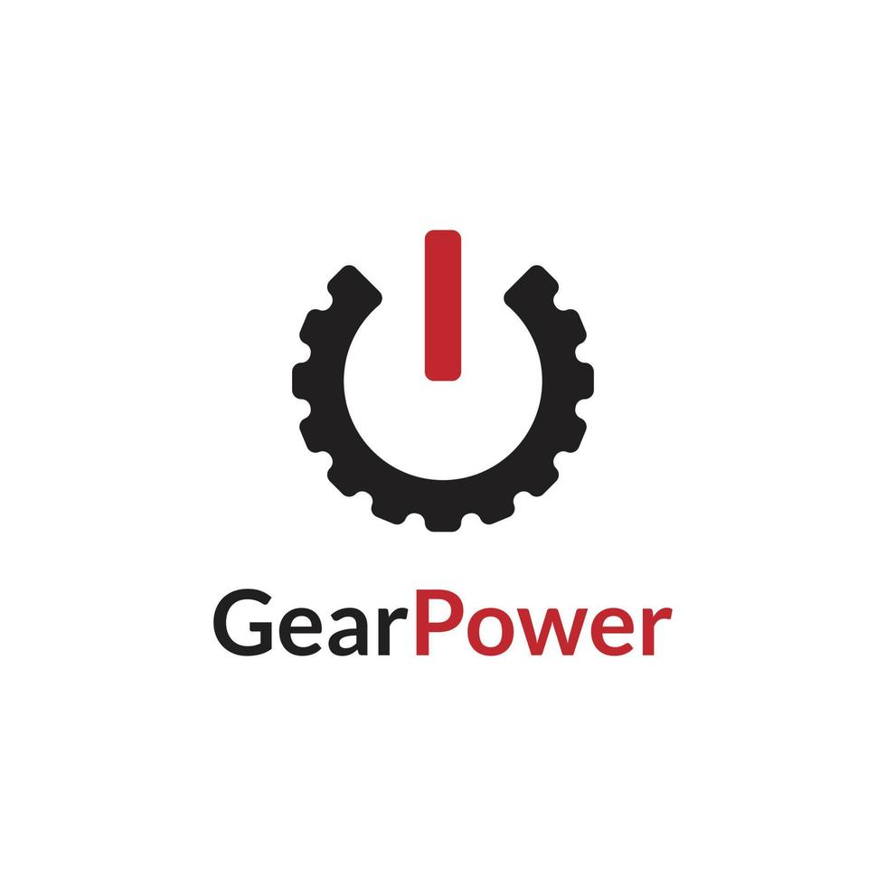 power gear mechanic logo design 5177791 Vector Art at Vecteezy