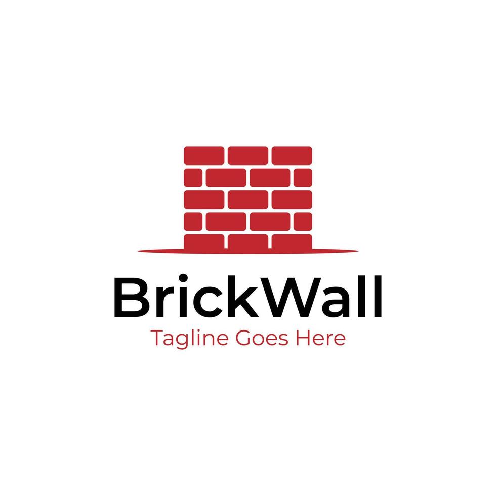 brick wall vector logo template