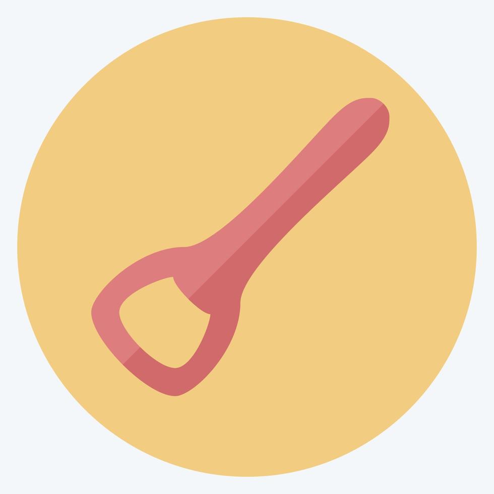 Icon Bottle Opener - Flat Style - Simple illustration,Editable stroke vector