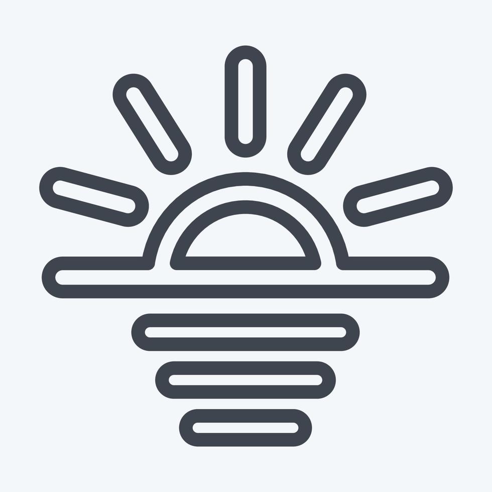 Icon Sunrise - Color Mate Style vector