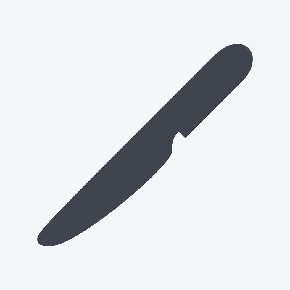 Icon Carving Knife - Glyph Style - Simple illustration,Editable stroke vector