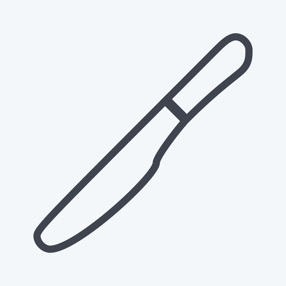 Icon Knife - Line Style - Simple illustration,Editable stroke vector