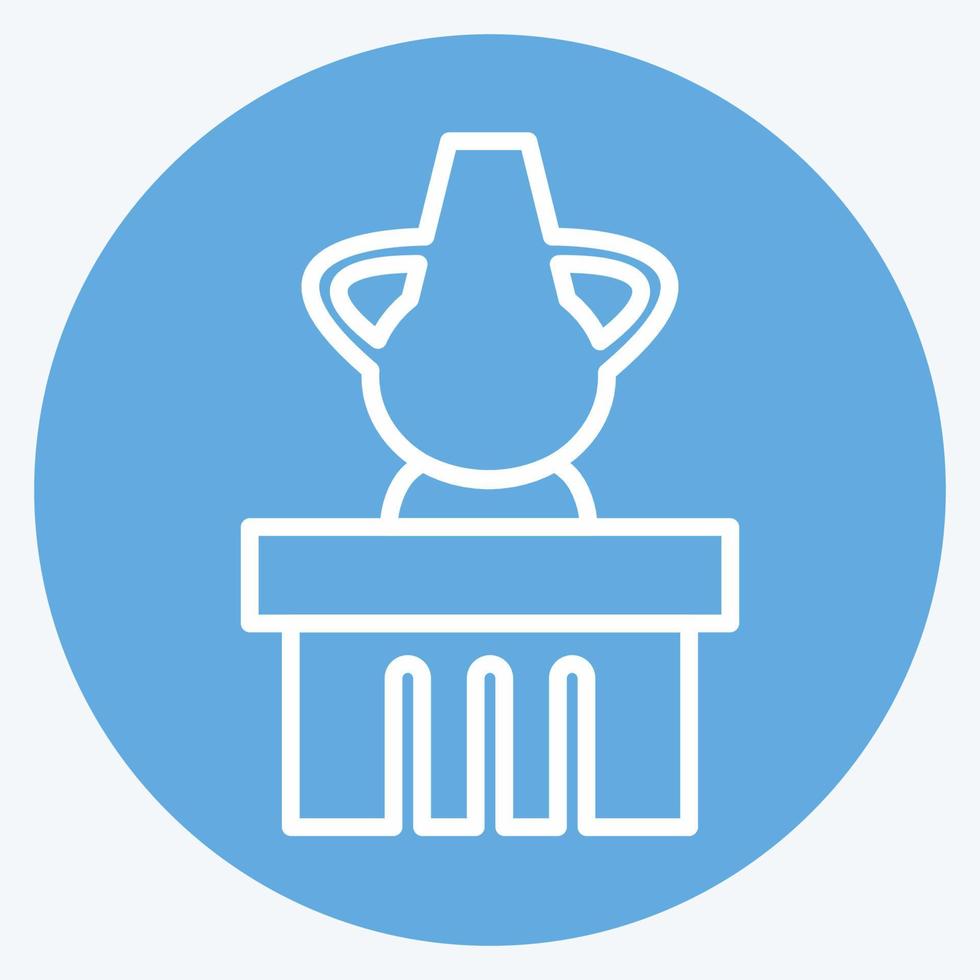 Icon Jar on Display - Blue Eyes Style- Simple illustration, Good for Prints , Announcements, Etc vector