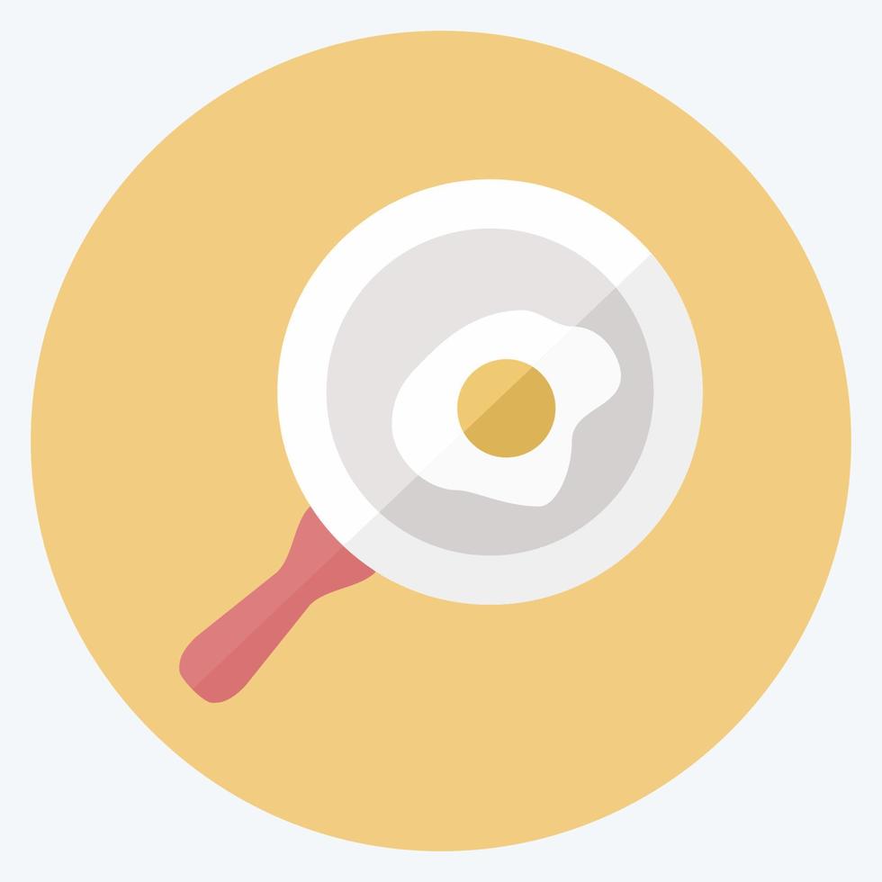 Icon Pan - Flat Style - Simple illustration,Editable stroke vector