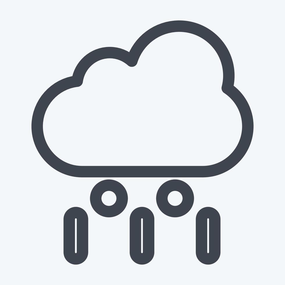 Icon Rainfall - Color Mate Style vector