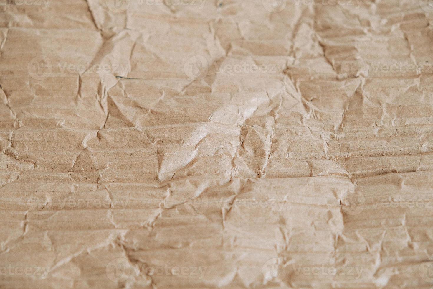 Fondo de textura de superficie de cartón corrugado arrugado. telón de