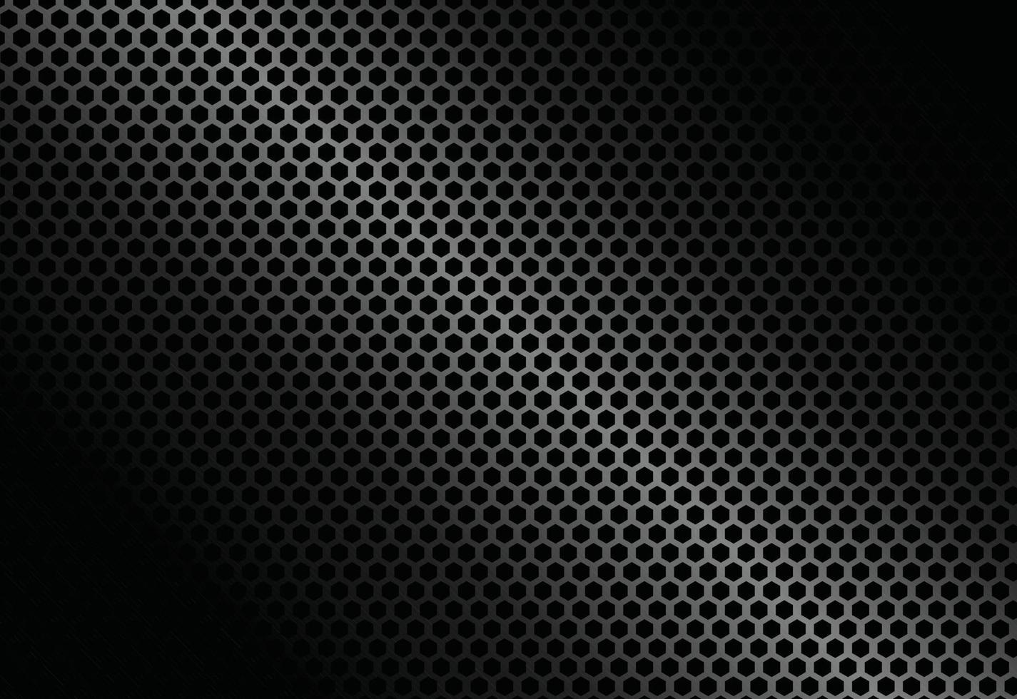 fondo de acero de textura de metal negro. chapa perforada. ilustración vectorial vector