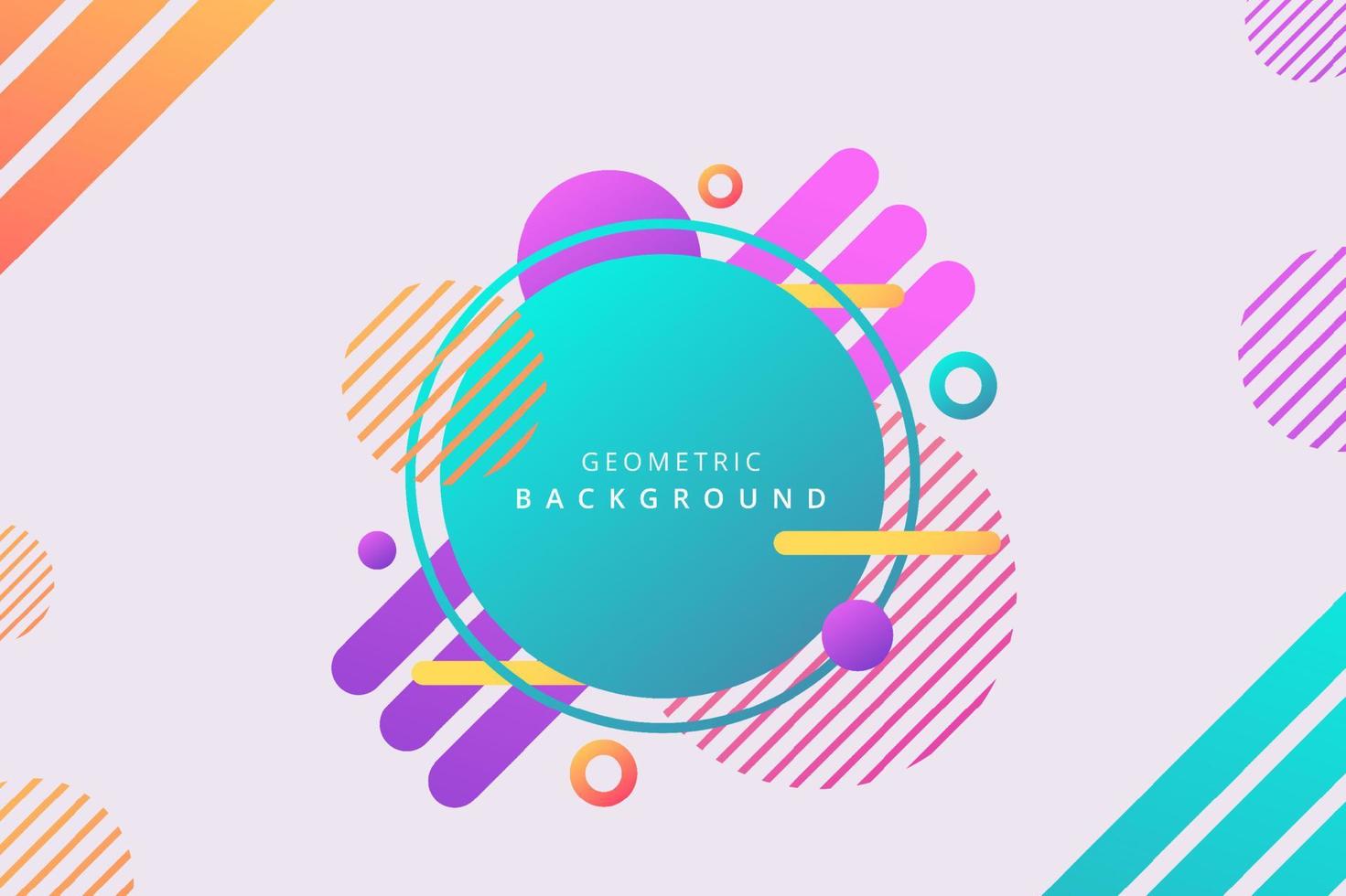 geometric circle banner creative background . vector ilustration