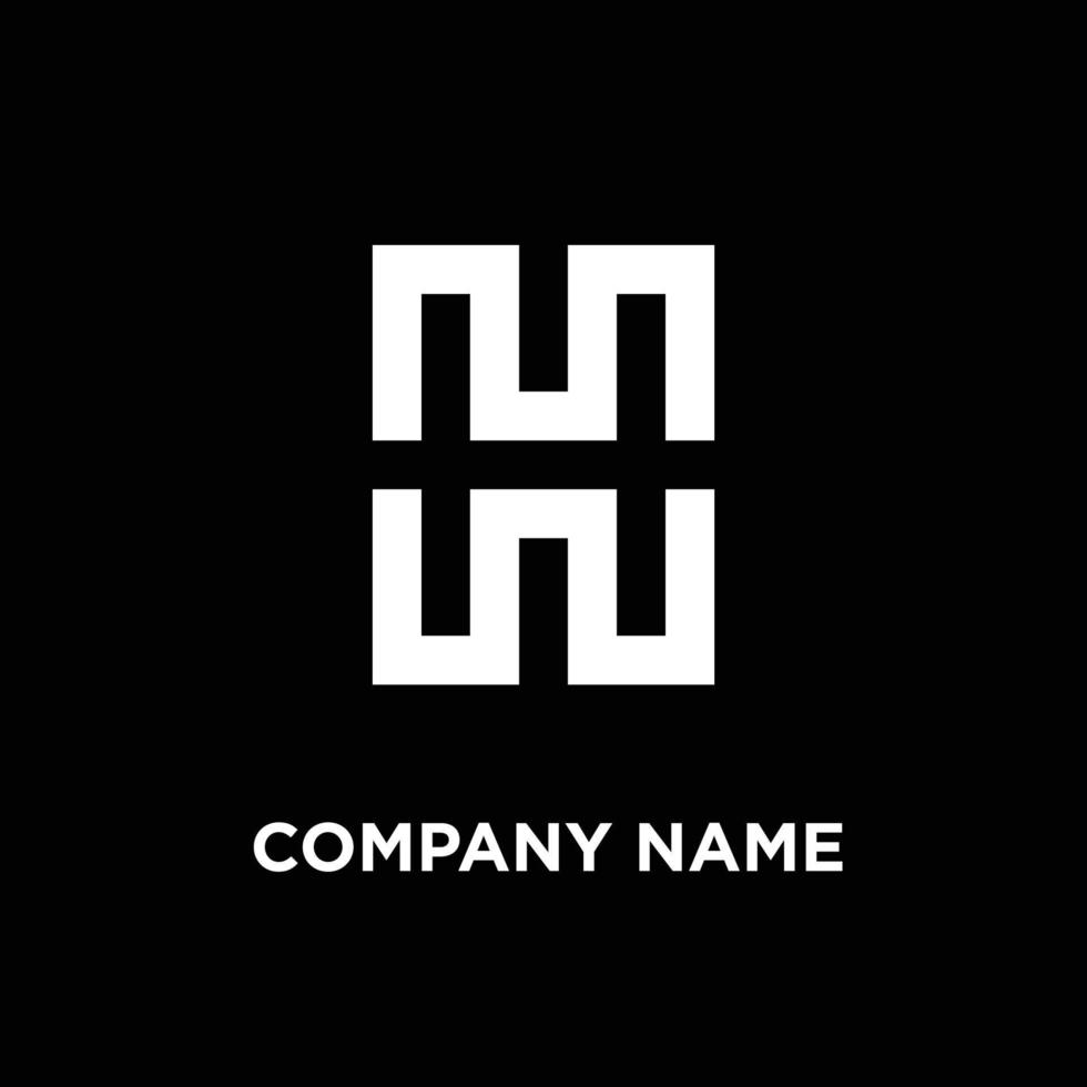 Letter H minimal vector logo