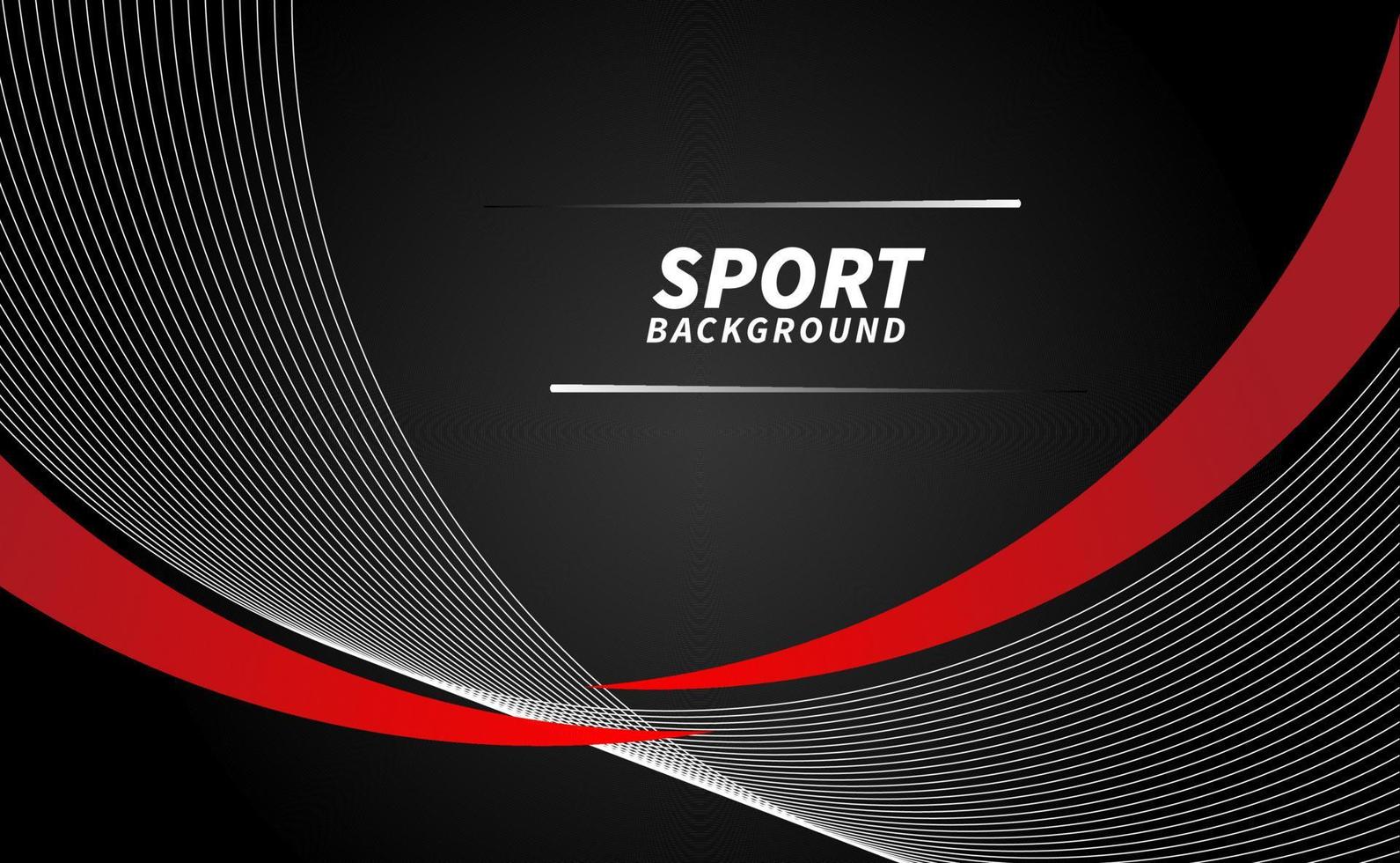 black and red stylized sport background vector