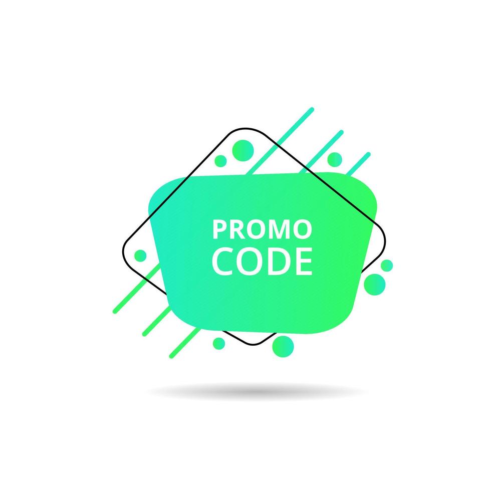 vector de plantilla de código de promoción