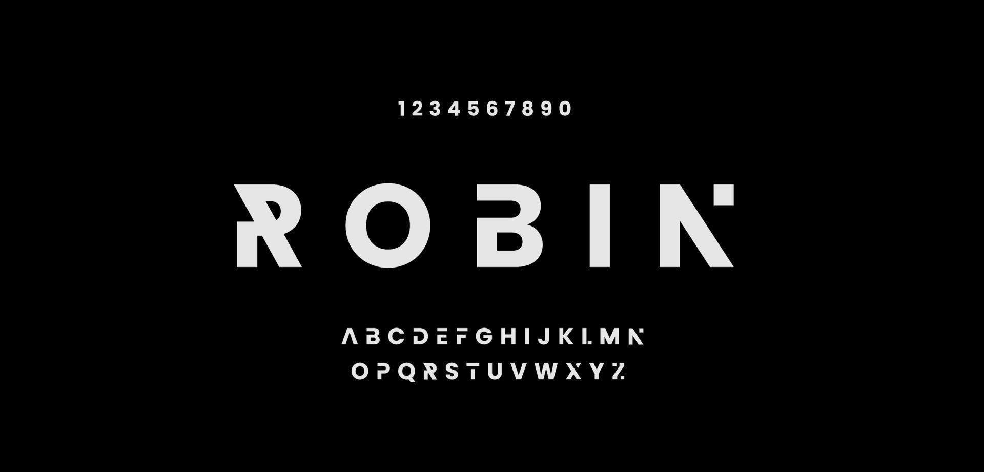 Abstract minimal modern alphabet fonts for logo. Typography technology electronic digital music future creative font. vector illustration
