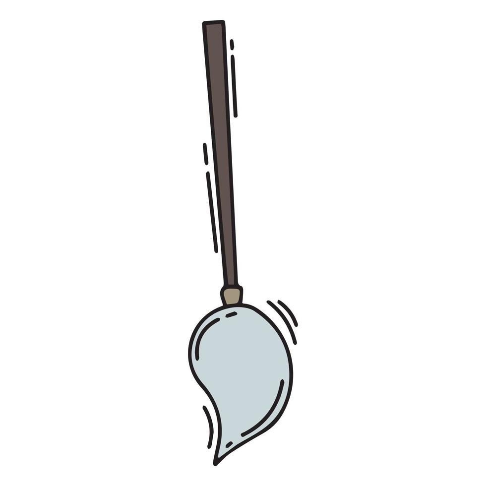 Doodle cleaning mop in hand drawn style. Hand drawn vector illustration.