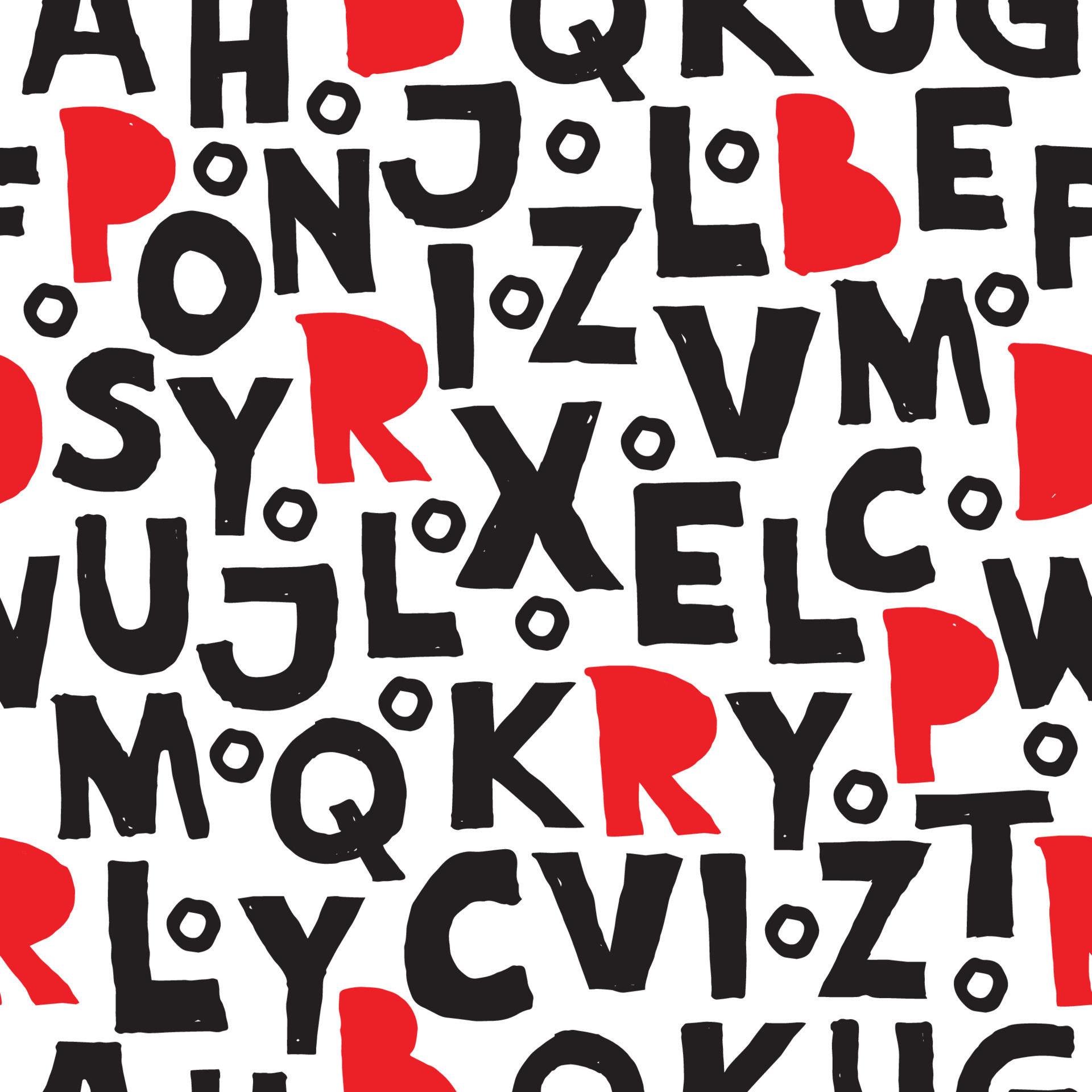 seamless pattern alphabet letter. pattern art alphabet font for