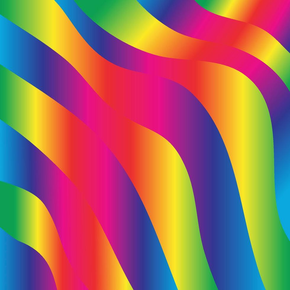 vector abstract background with wave line shape and full color rainbow spectrum color wave for print