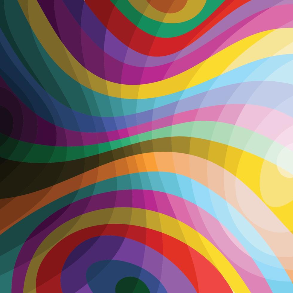 abstract spectrum color wave shape  for print vector