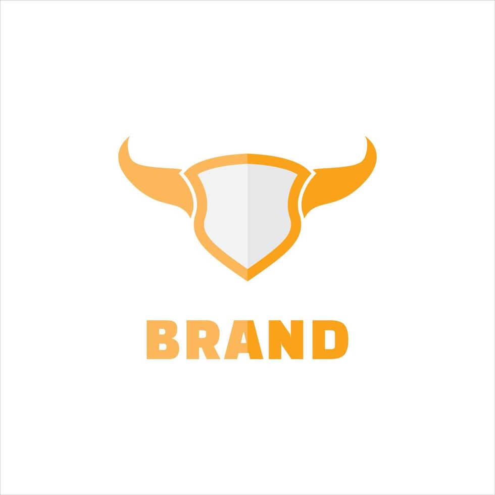 brilliant bull protection logo vector