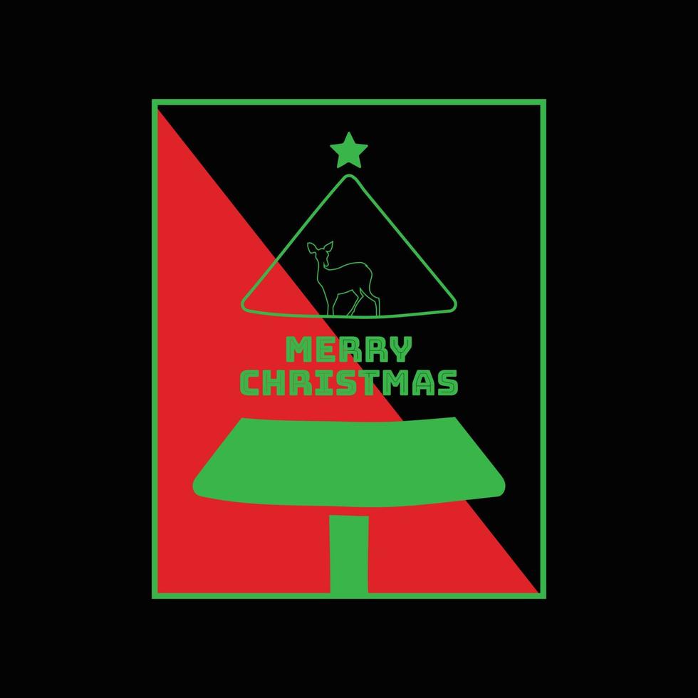 diseño de camiseta del día de navidad vector