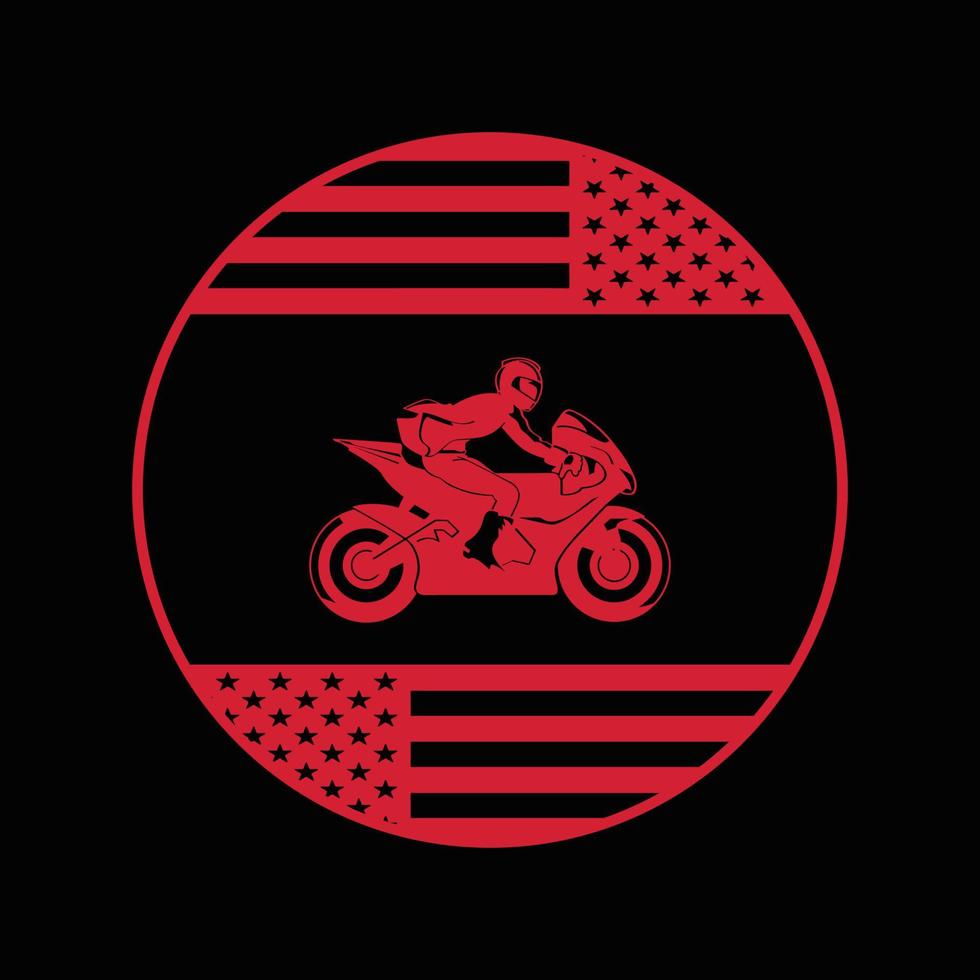 Biker T Shirt Design vector