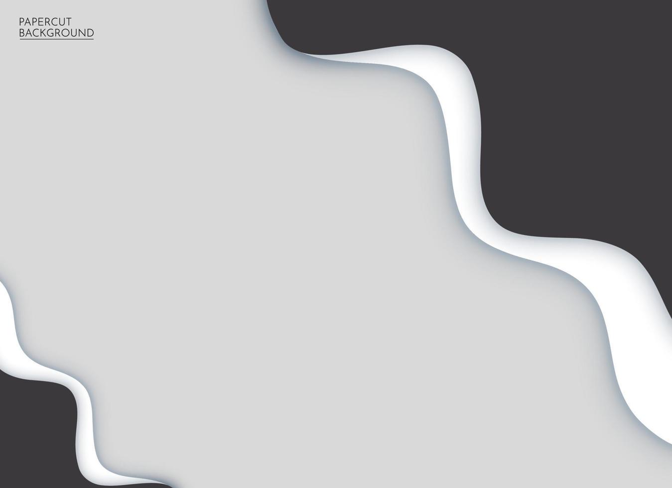 Modern papercut layers background. Wave Background vector