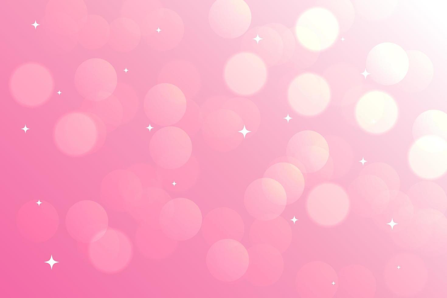 fondo degradado rosa con ilustración de brillo de luz brillante y efecto de brillo brillante. ilustración vectorial luces bokeh vector