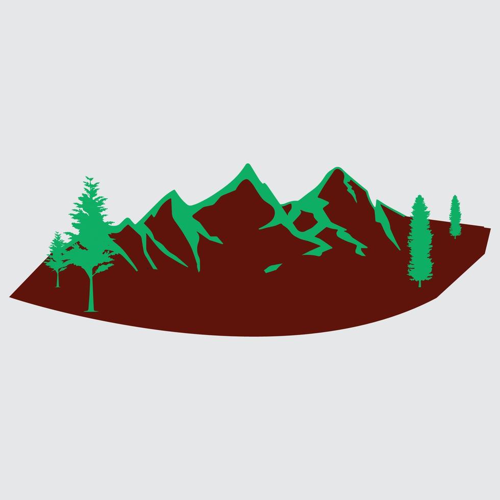 ilustración vectorial de montaña vector