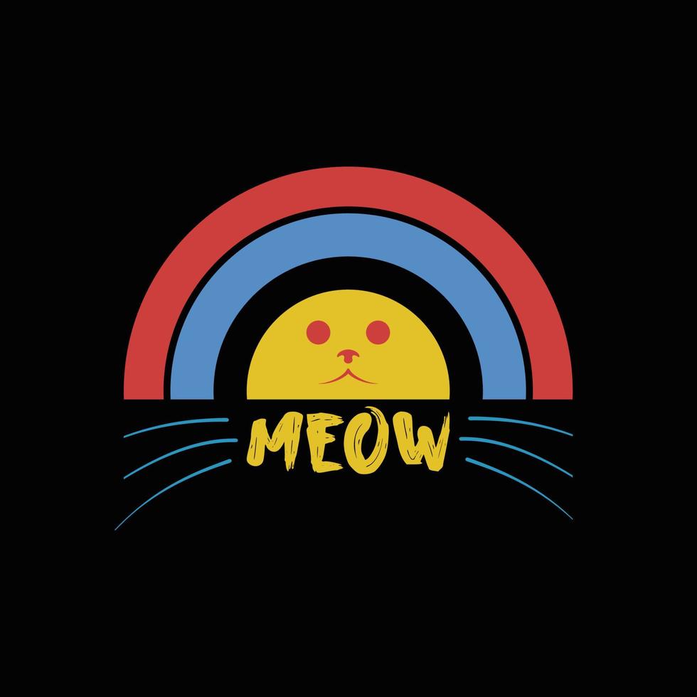 Cat T Shirt Design vector