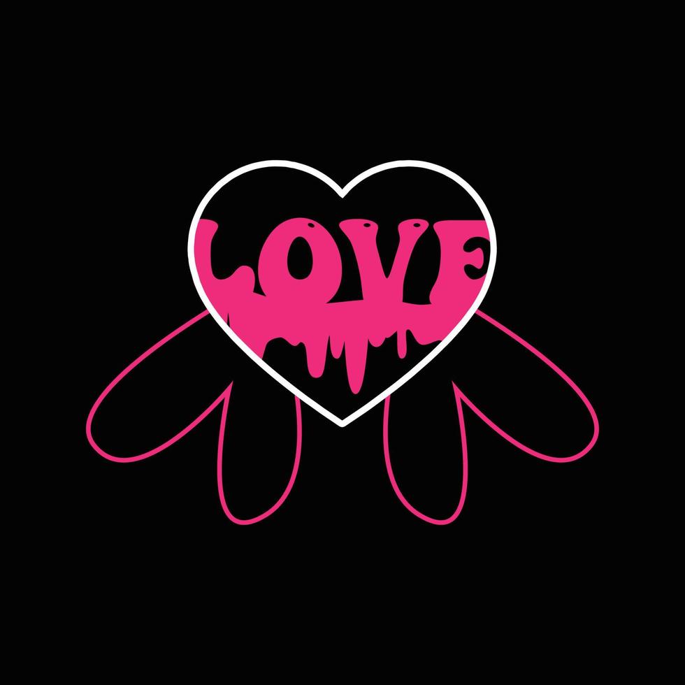 Love T Shirt Design vector